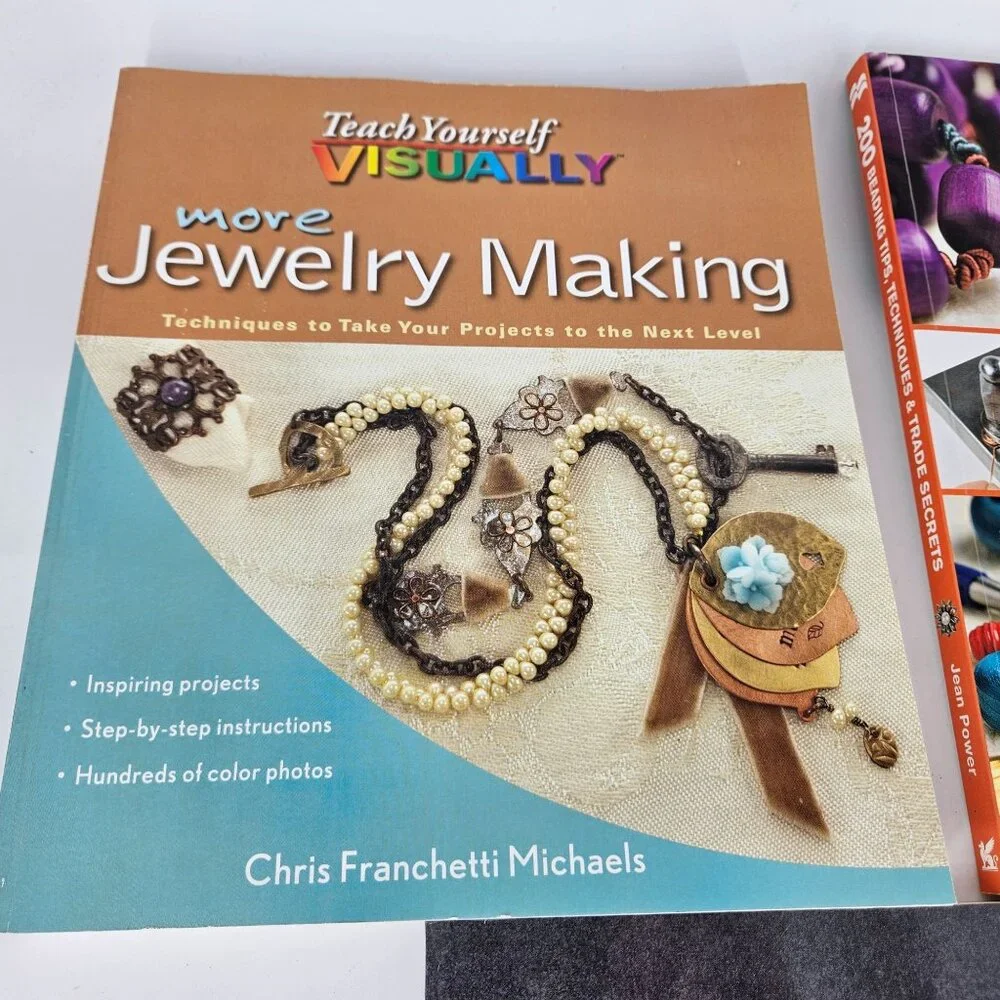 Jewelry Beading Wire Making Book Learning 101 Craft Hobby Lot 3